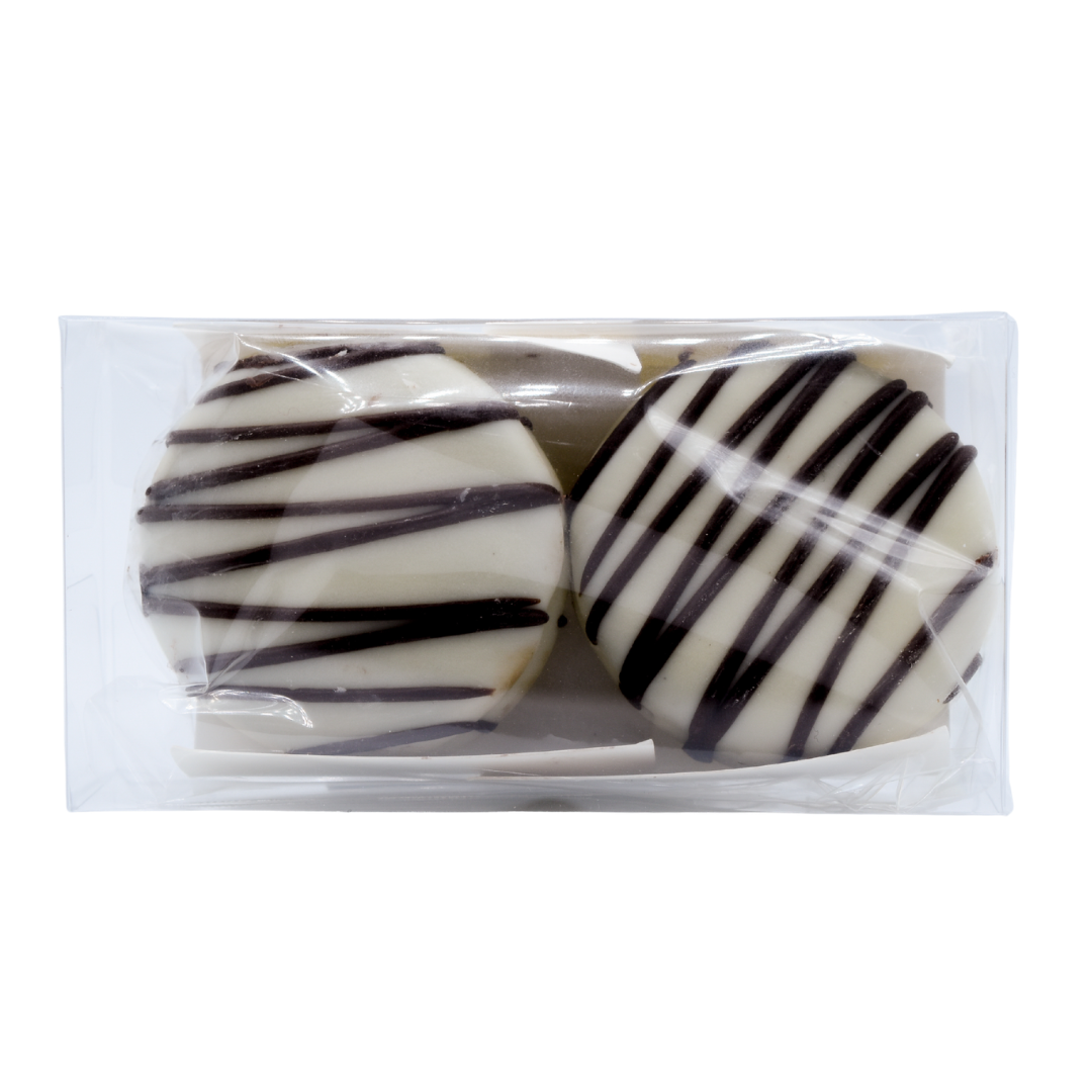 Delta 9 THC Chocolate Covered Sandwich Cookies 2-ct / Cookies & Cream